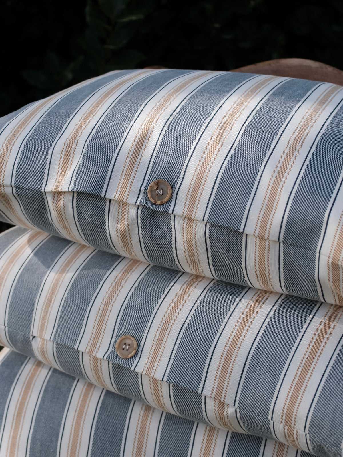 Le coussin à rayures