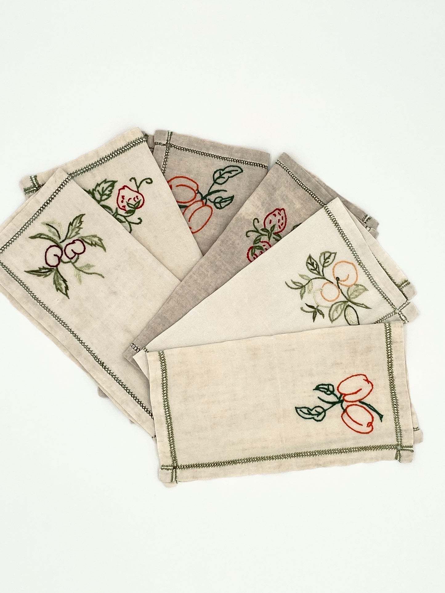 Les 6 petites serviettes en lin