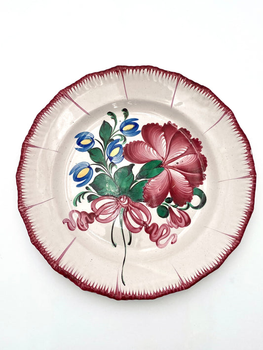 L'ancienne assiette fleurie