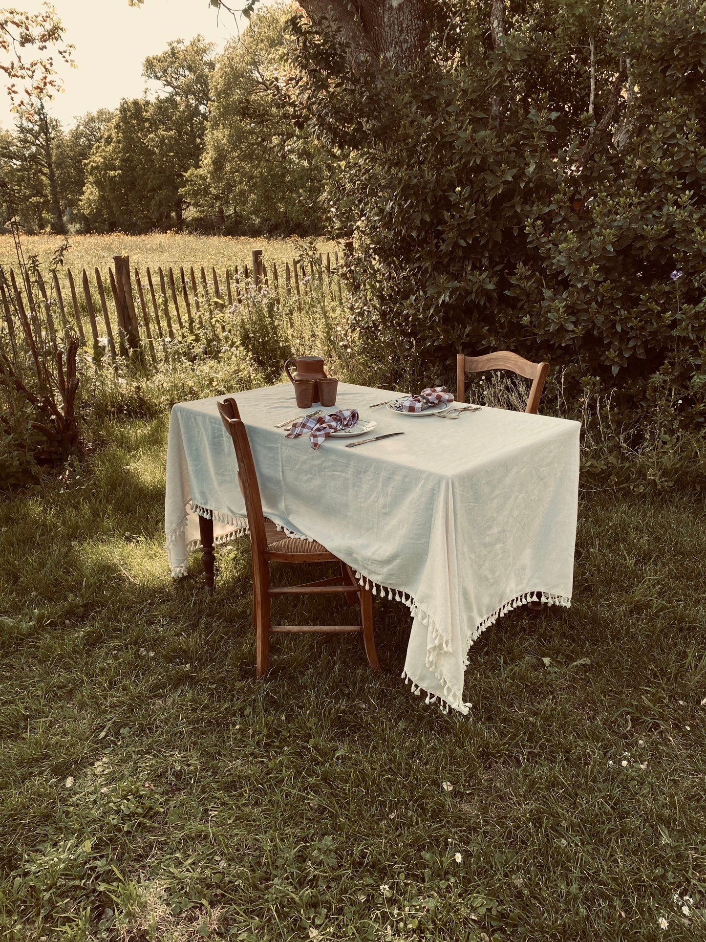 La nappe à pompons