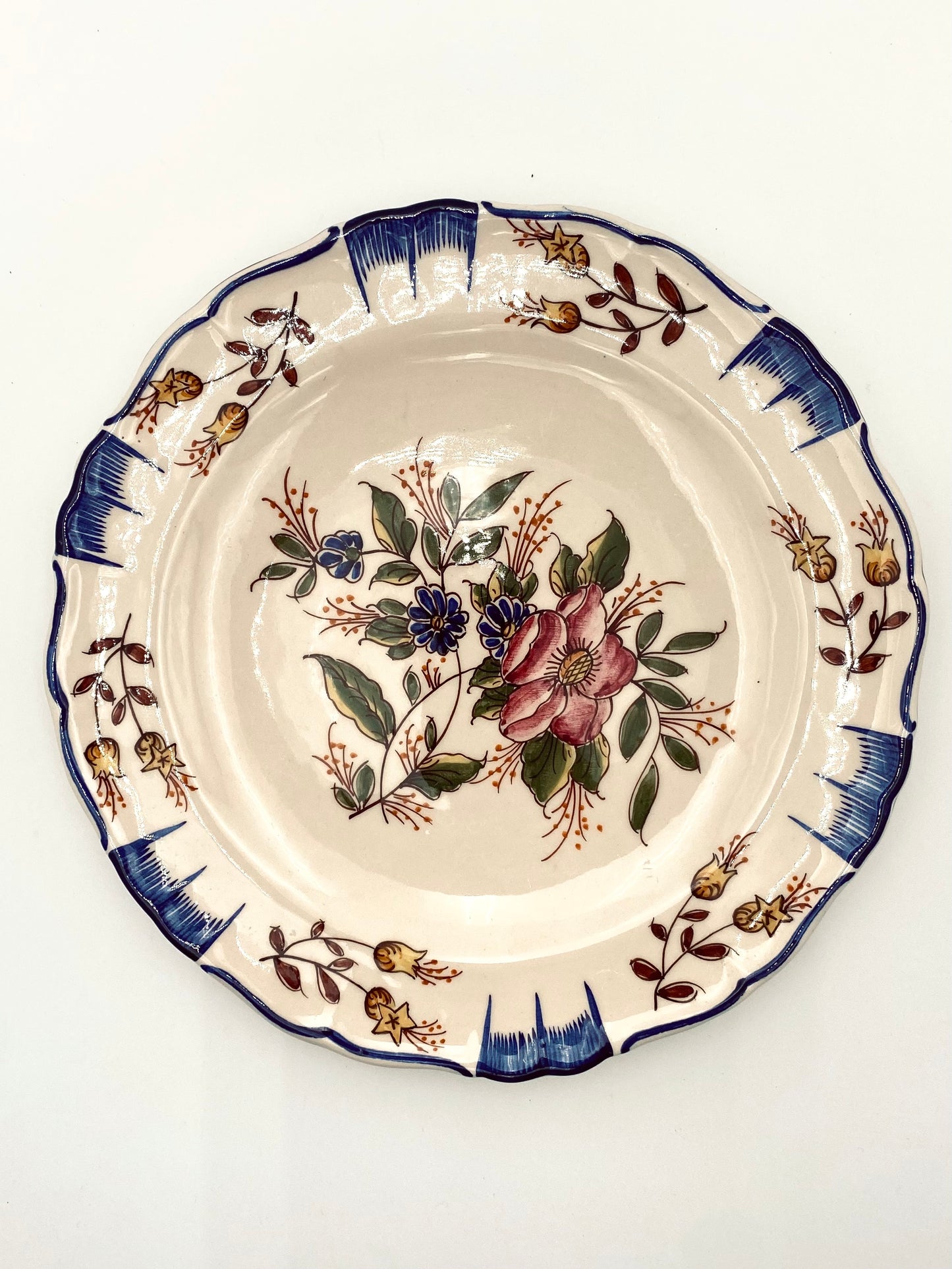L'assiette fleurie