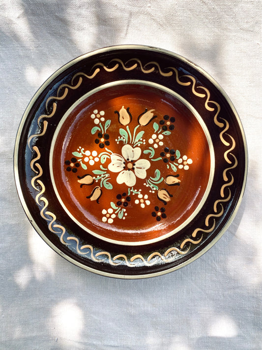 La vieille assiette à fleurs d'Alsace