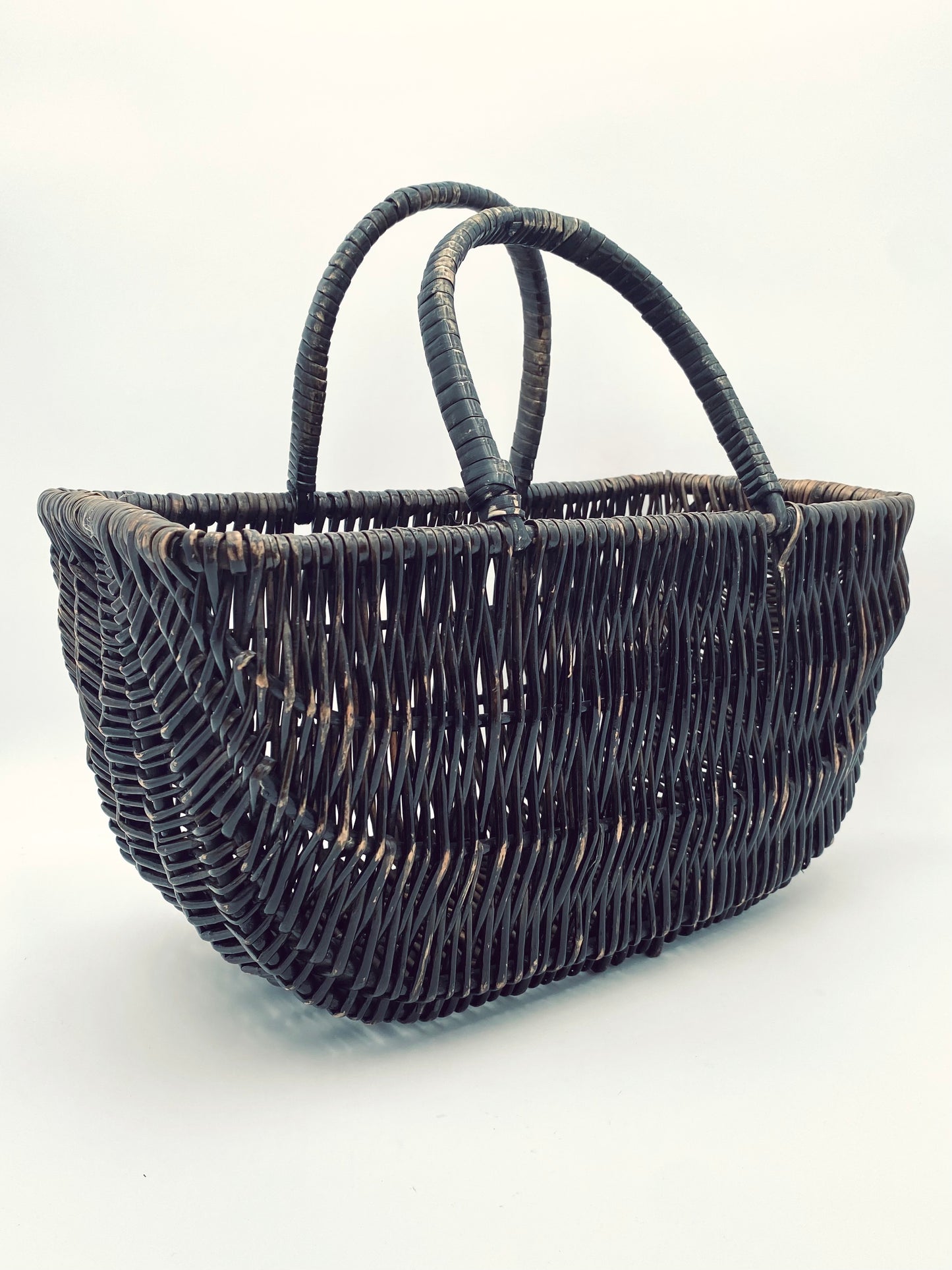 Le panier à doublure rayée