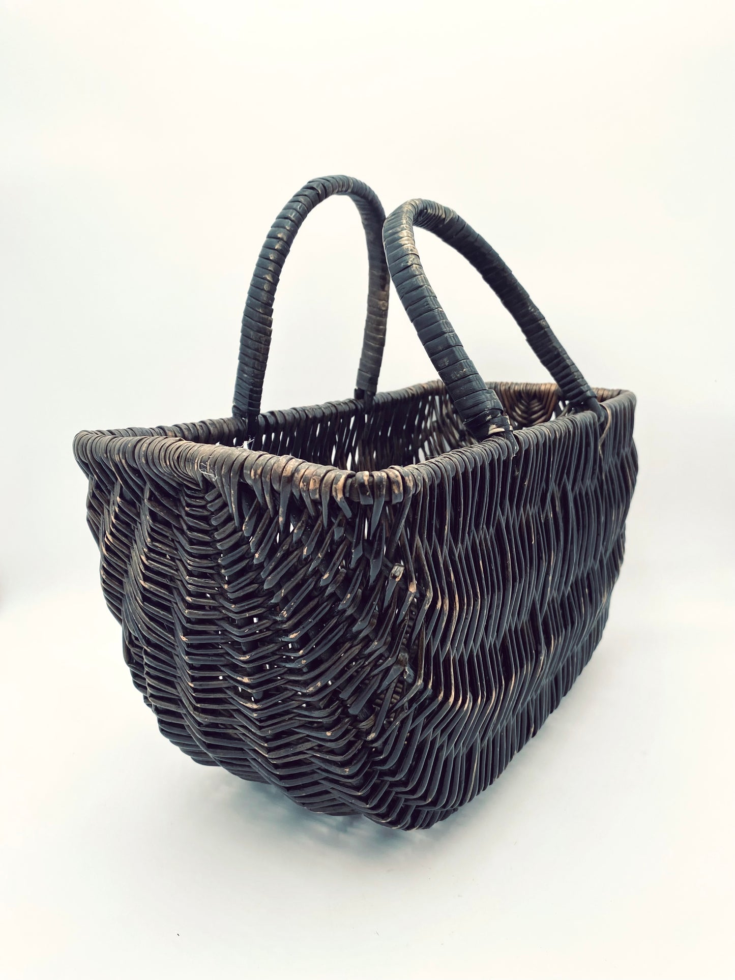 Le panier à doublure rayée