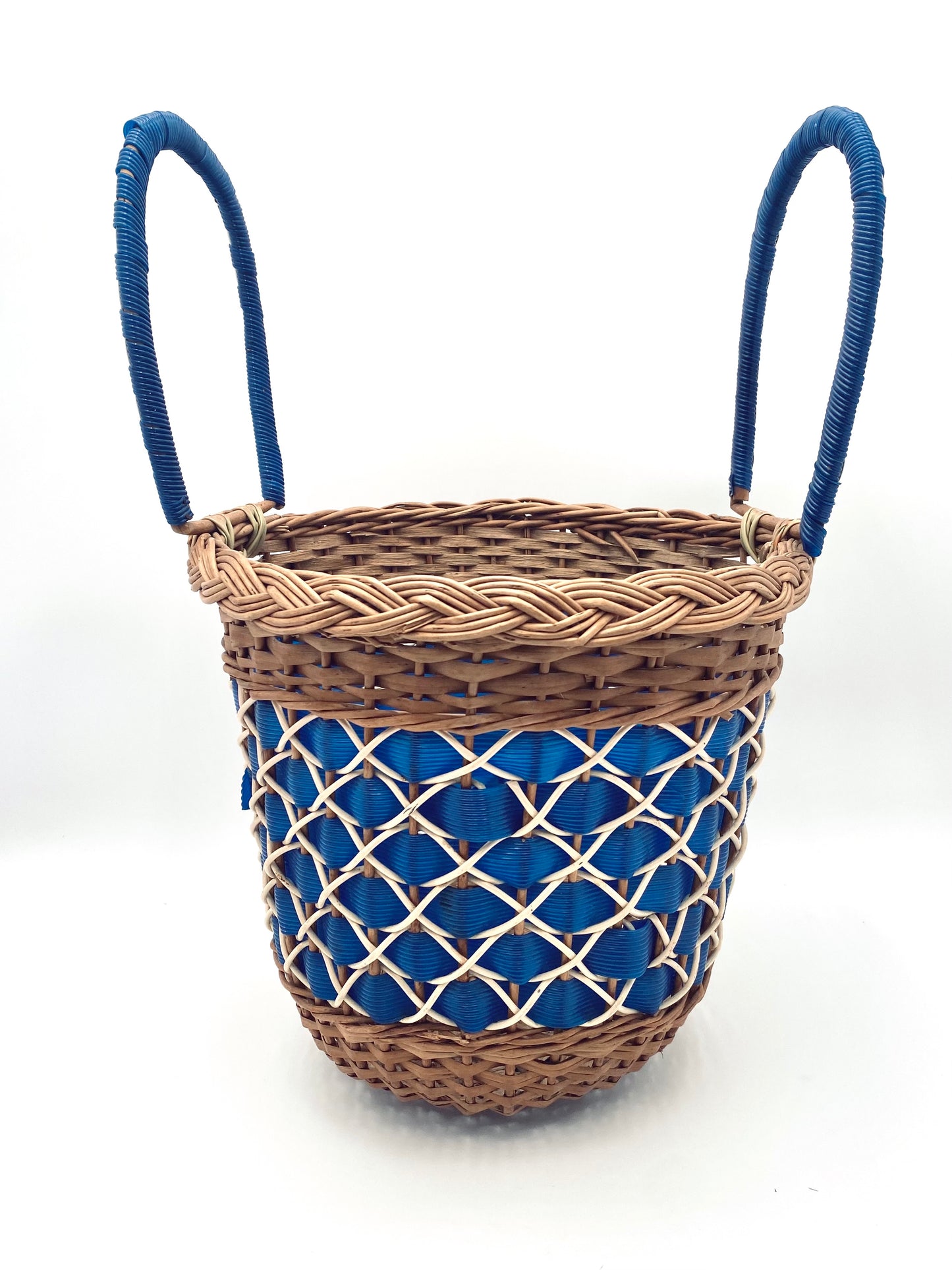 Le panier bleu et blanc