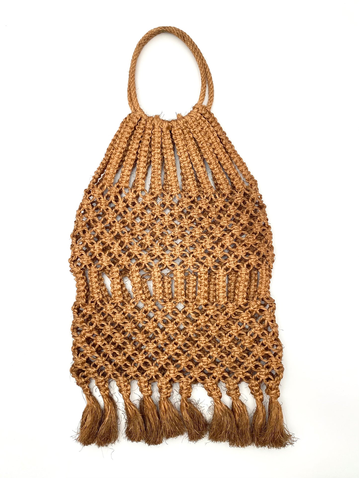 Le sac en macramé de sisal