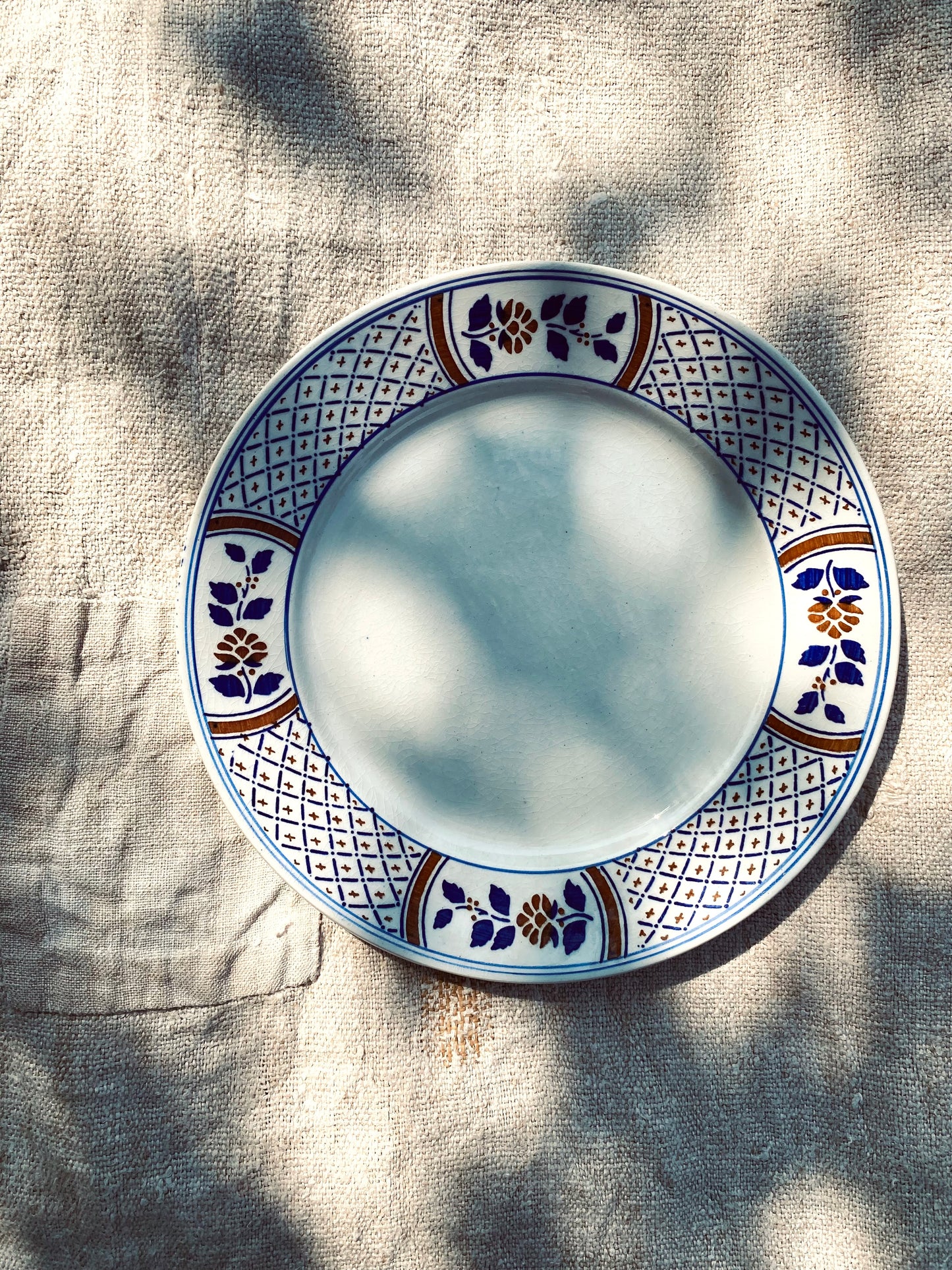 L'assiette plate Rouennais de Lunéville
