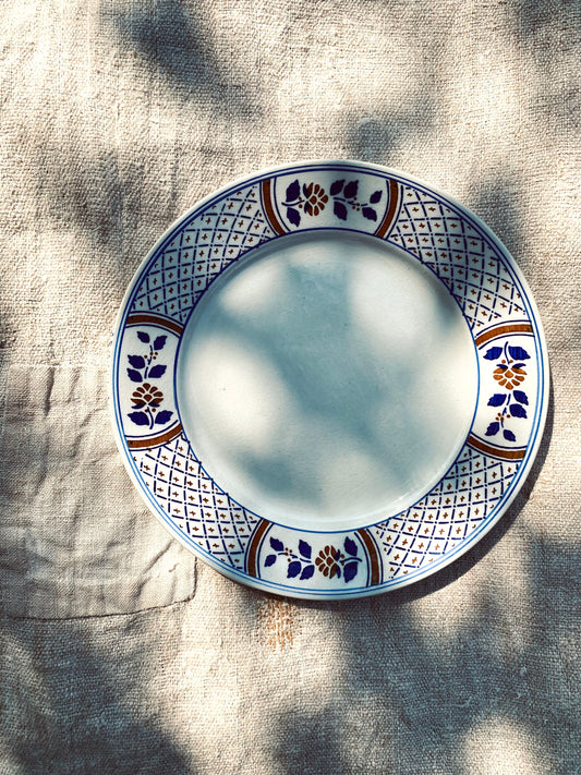 L'assiette plate Rouennais de Lunéville