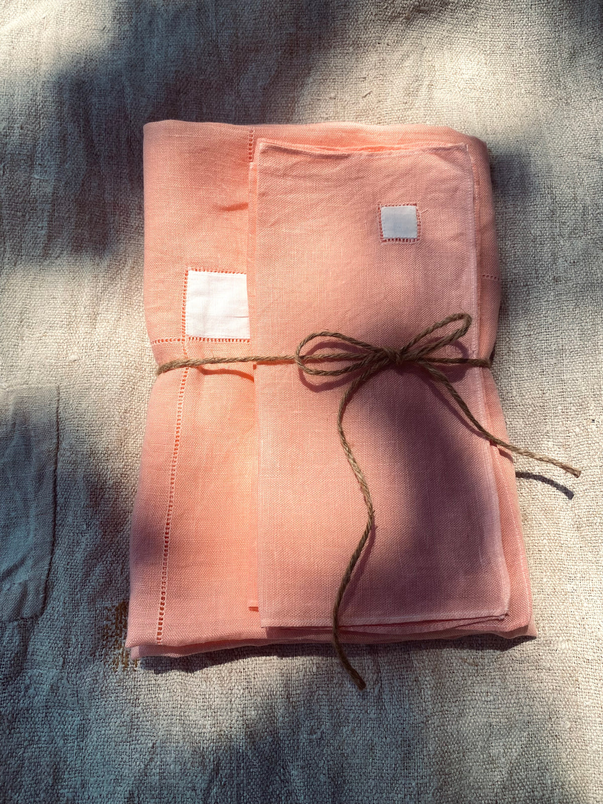 La nappe en lin avec 6 serviettes