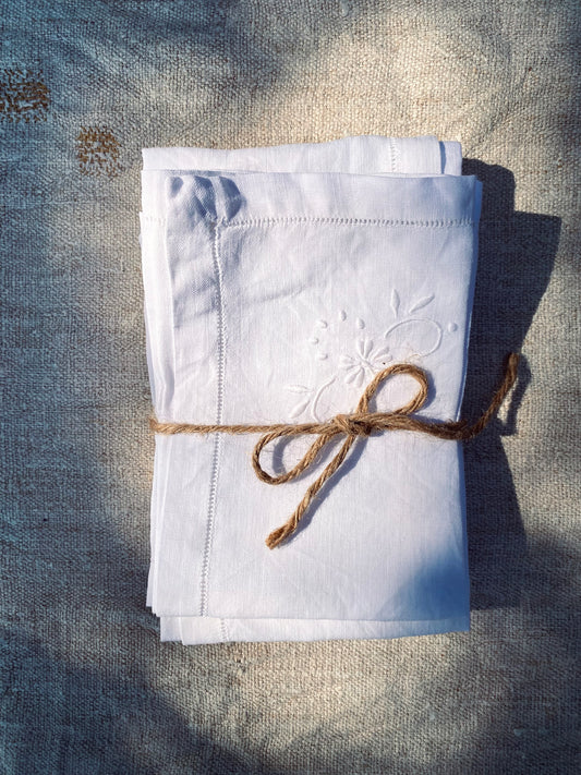 Les vieilles serviettes en lin