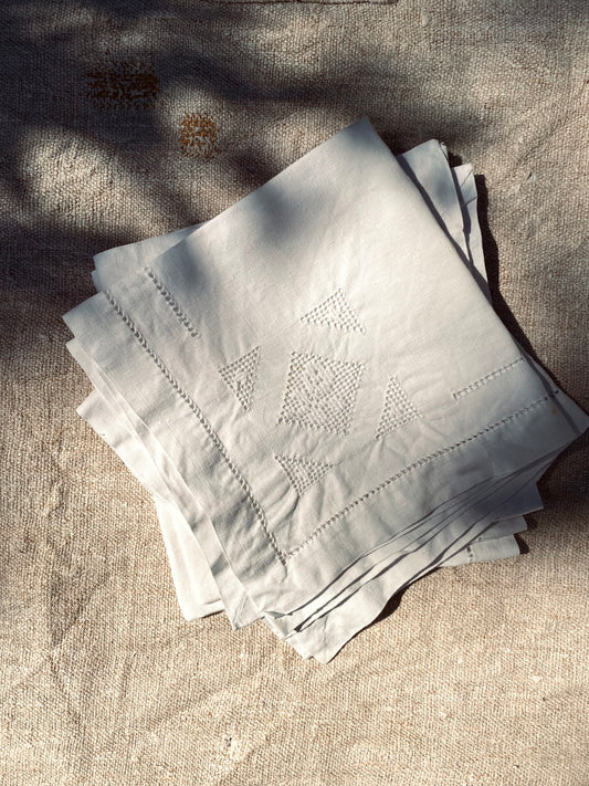 Les vieilles serviettes en lin