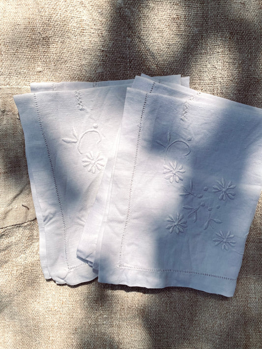 Les vieilles serviettes en lin