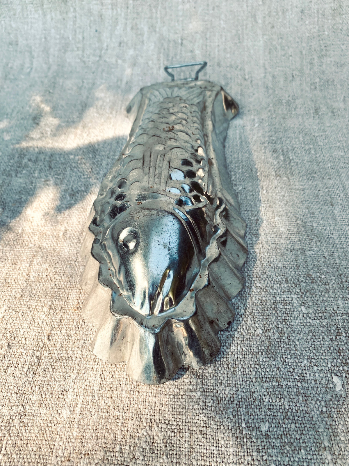 Le petit poisson en métal
