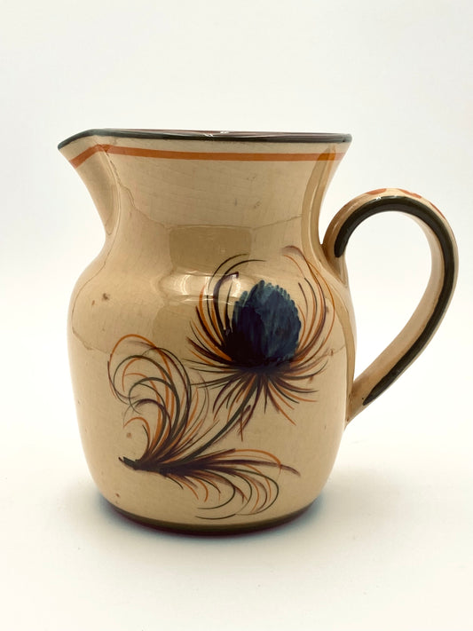 La pichet avec la plume de paon