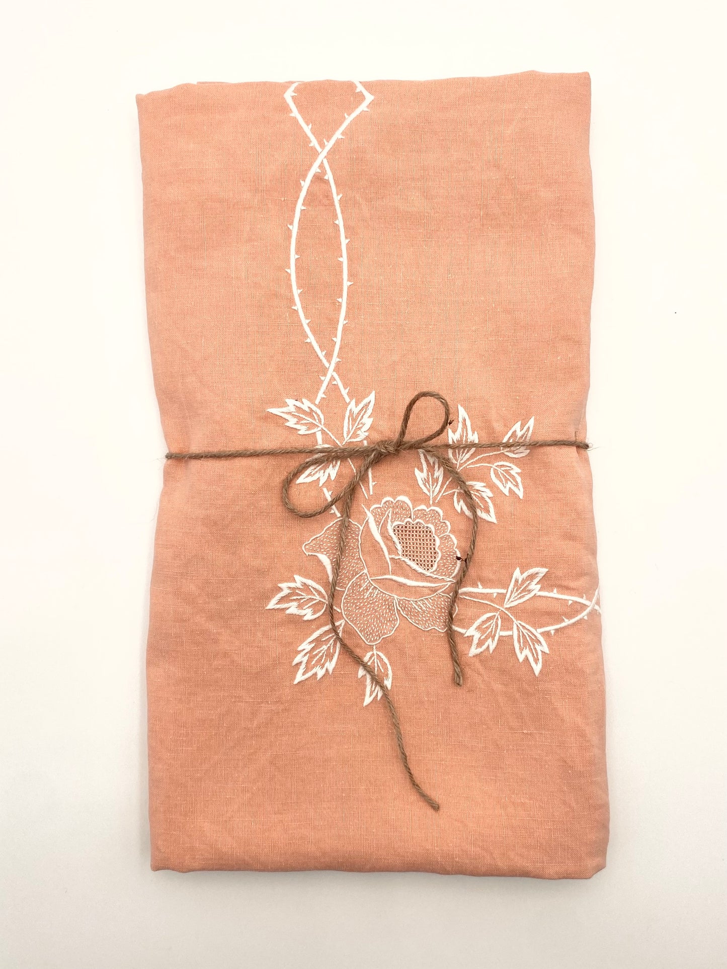 La nappe en lin rose
