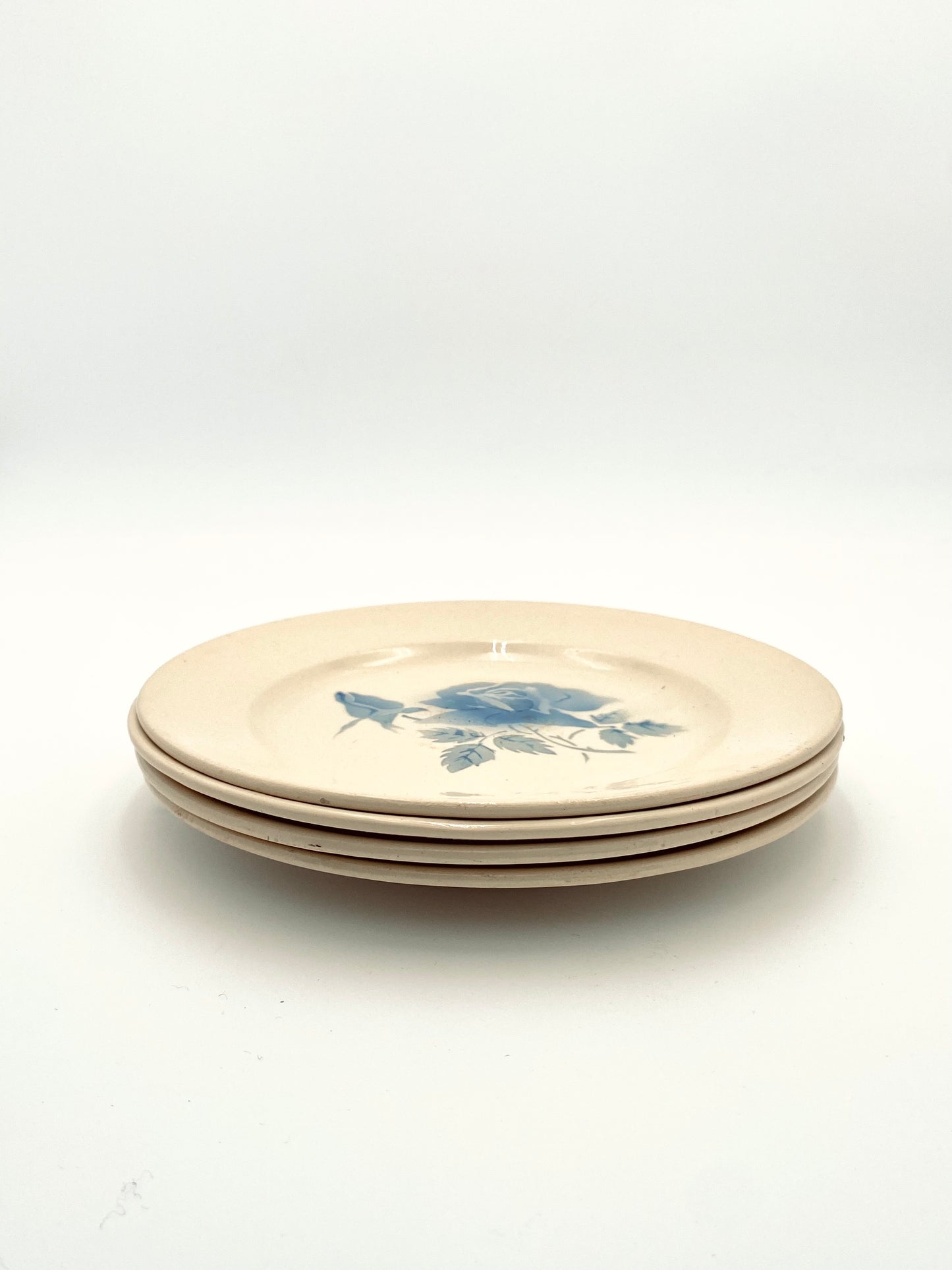 Les assiettes des roses bleues