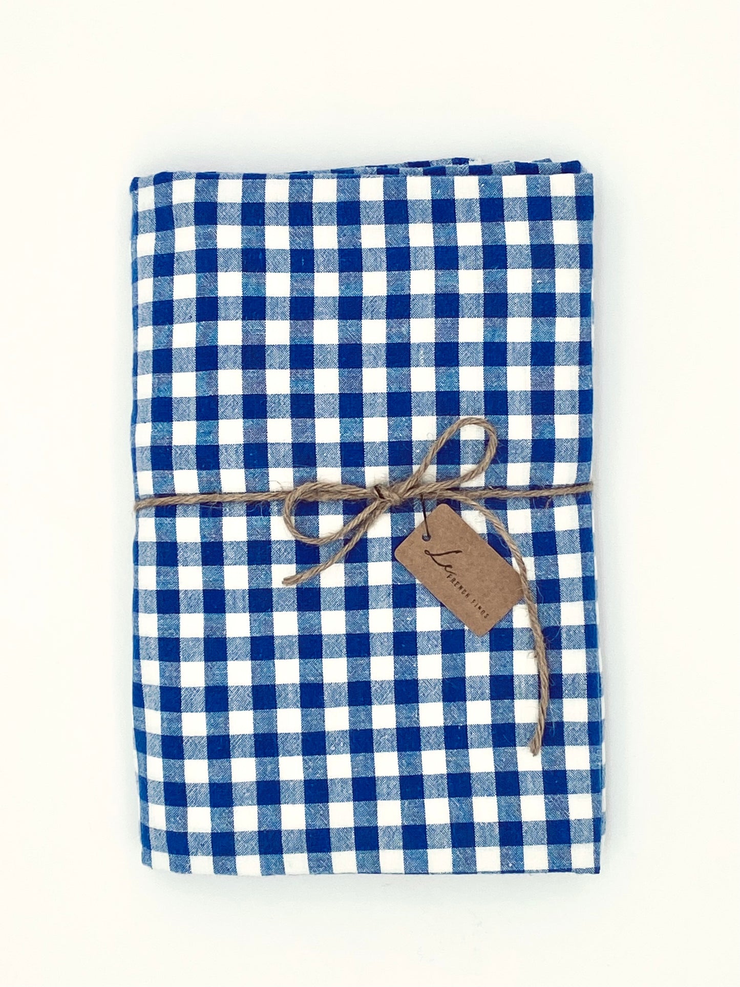 La nappe à carreaux vichy bleus et blancs