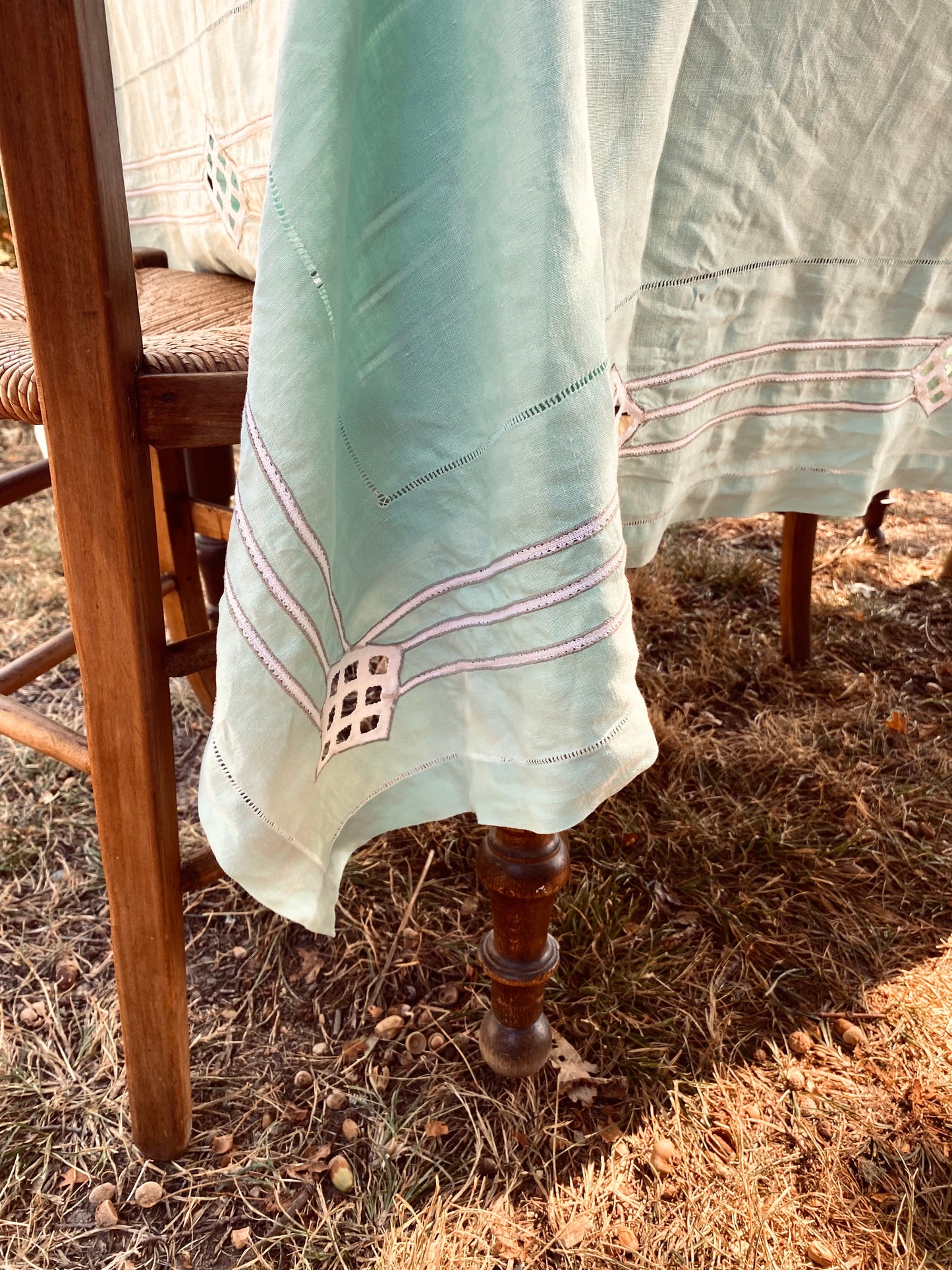 La nappe en lin faite à la main